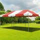 10' x 20' Weekender West Coast Frame Party Tent - Red