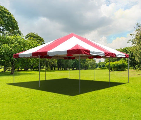 20' x 20' Weekender West Coast Frame Party Tent - Red