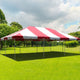 20' x 30' Weekender West Coast Frame Party Tent - Red