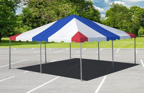 20' x 20' Weekender West Coast Frame Party Tent - Red White and Blue