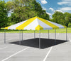 Image of 20' x 20' Premium West Coast Frame Party Tent - Yellow and White