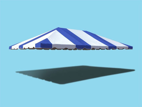 20' x 30' West Coast Frame Party Tent Top - Blue and White