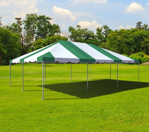 20' x 30' Premium West Coast Frame Party Tent - Green and White