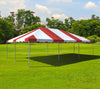Image of 20' x 30' Premium West Coast Frame Party Tent - Red and White