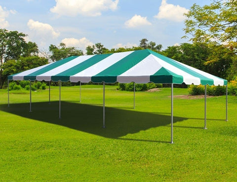20' x 40' Premium West Coast Frame Party Tent - Green and White