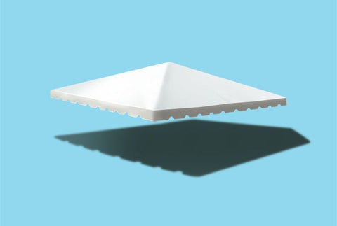 30' x 30' West Coast Frame Tent Top, White 2-Piece Sectional