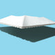 40' x 40' West Coast Frame Tent Top, White Sectional