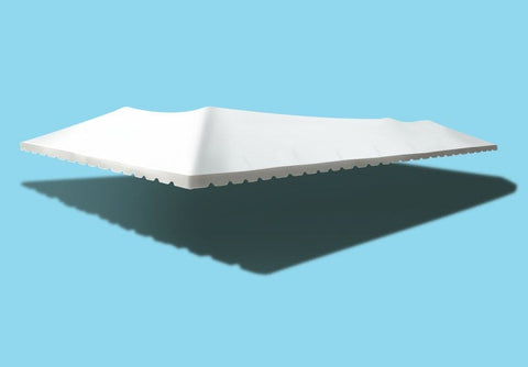 40' x 80' West Coast Frame Tent Top, White Sectional