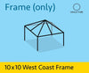 Image of 10' x 10' Replacement West Coast Tent Frame Only, Single Tube