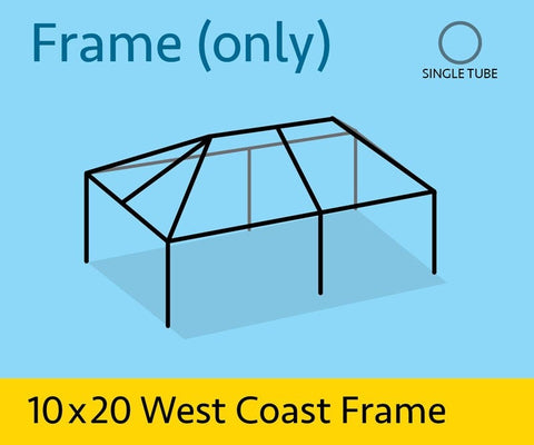 10' x 20' Replacement West Coast Tent Frame Only, Single Tube