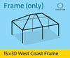 Image of 15' x 30' Replacement West Coast Tent Frame Only, Single Tube