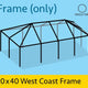 20' x 40' Replacement West Coast Tent Frame Only, Single Tube