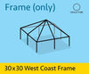 Image of 30' x 30' Replacement West Coast Tent Frame Only, Single Tube