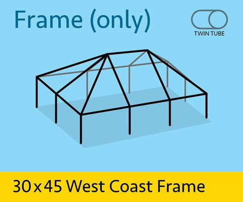 30' x 45' West Coast Frame Tent - Twin Tube Frame Only