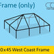 30' x 45' West Coast Frame Tent - Twin Tube Frame Only