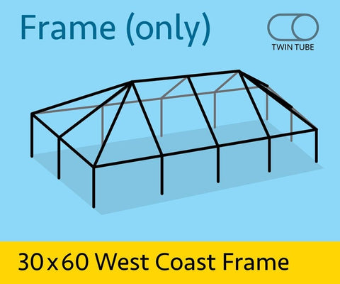 30' x 60' West Coast Frame Tent - Twin Tube Frame Only