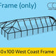40' x 100' West Coast Frame Tent - Twin Tube Frame Only