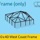 40' x 40' West Coast Frame Tent - Twin Tube Frame Only