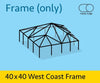 Image of 40' x 40' West Coast Frame Tent - Twin Tube Frame Only