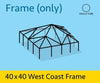 Image of 40' x 40' Replacement West Coast Tent Frame Only, Single Tube