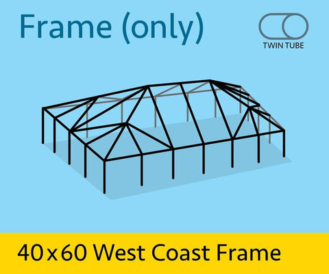 40' x 60' West Coast Frame Tent - Twin Tube Frame Only