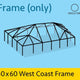 40' x 60' West Coast Frame Tent - Single Tube Frame Only, Single Tube