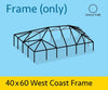 Image of 40' x 60' West Coast Frame Tent - Single Tube Frame Only, Single Tube