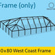 40' x 80' Replacement West Coast Tent Frame Only, Single Tube