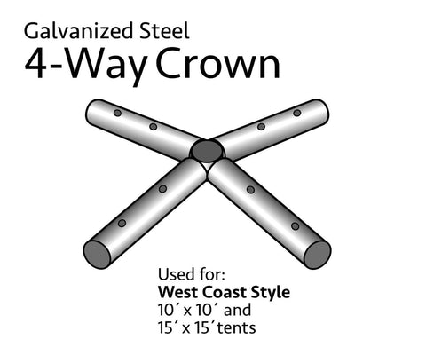 4 Way Crown for West Coast Frame Tent