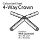 Image of 4 Way Crown for West Coast Frame Tent