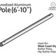 6' 10" Single Tube Pipe for West Coast Frame Tent, Single Tube