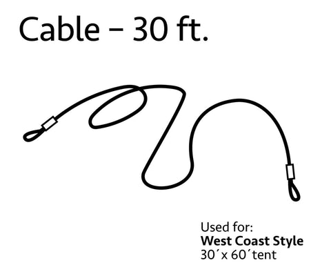 Cable Set for 30 Wide West Coast Frame Tents