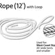 3/8" x 12' Rope with Loop
