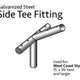 4 Way Side Tee for West Coast Frame Tent, Single Tube