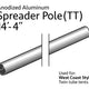 14' 4" Spreader Insert Pipe for West Coast Frame Tent, Twin Tube