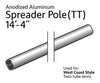 Image of 14' 4" Spreader Insert Pipe for West Coast Frame Tent, Twin Tube