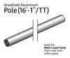 Image of 16' 1" Spreader Pipe for West Coast Frame Tent, Twin Tube