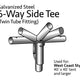 6-Way Side Tee for West Coast Frame Tents, Twin Tube