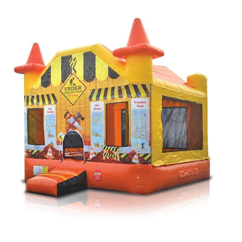 Under Construction Jumping Castle - Construction-Themed Bounce House