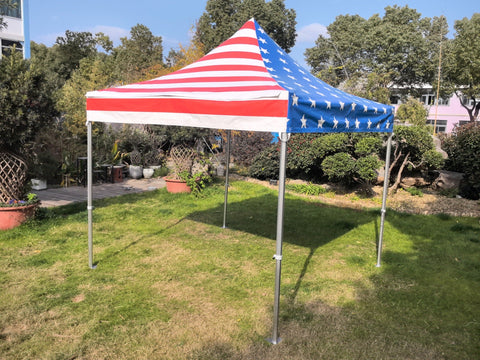 10' x 10' 50mm Speedy Tent - Red, White and Blue