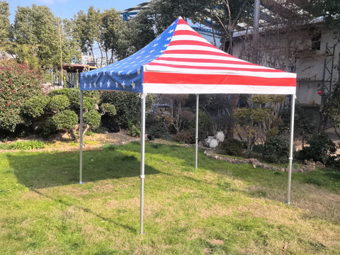 10' x 10' 50mm Speedy Tent - Red, White and Blue