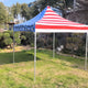 10' x 10' 50mm Speedy Tent - Red, White and Blue