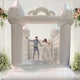 14' 7"H Crossover Wedding White Bounce House with Blower by POGO