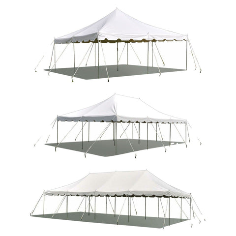 Weekender Pole Canopy Tent Trio, White