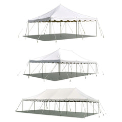 Weekender Pole Canopy Tent Trio, White