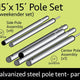 15' x 15' Standard Tent Pole Set