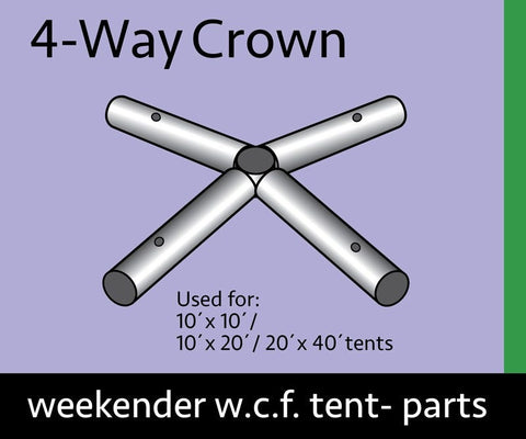 4-way Crown for Weekender West Coast Frame Tent