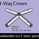 4-way Crown for Weekender West Coast Frame Tent
