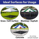 15' x 45' Premium Sectional West Coast Frame Party Tent - White, 4 Piece Sectional