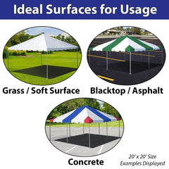 20' x 40' Premium West Coast Frame Party Tent - Clear